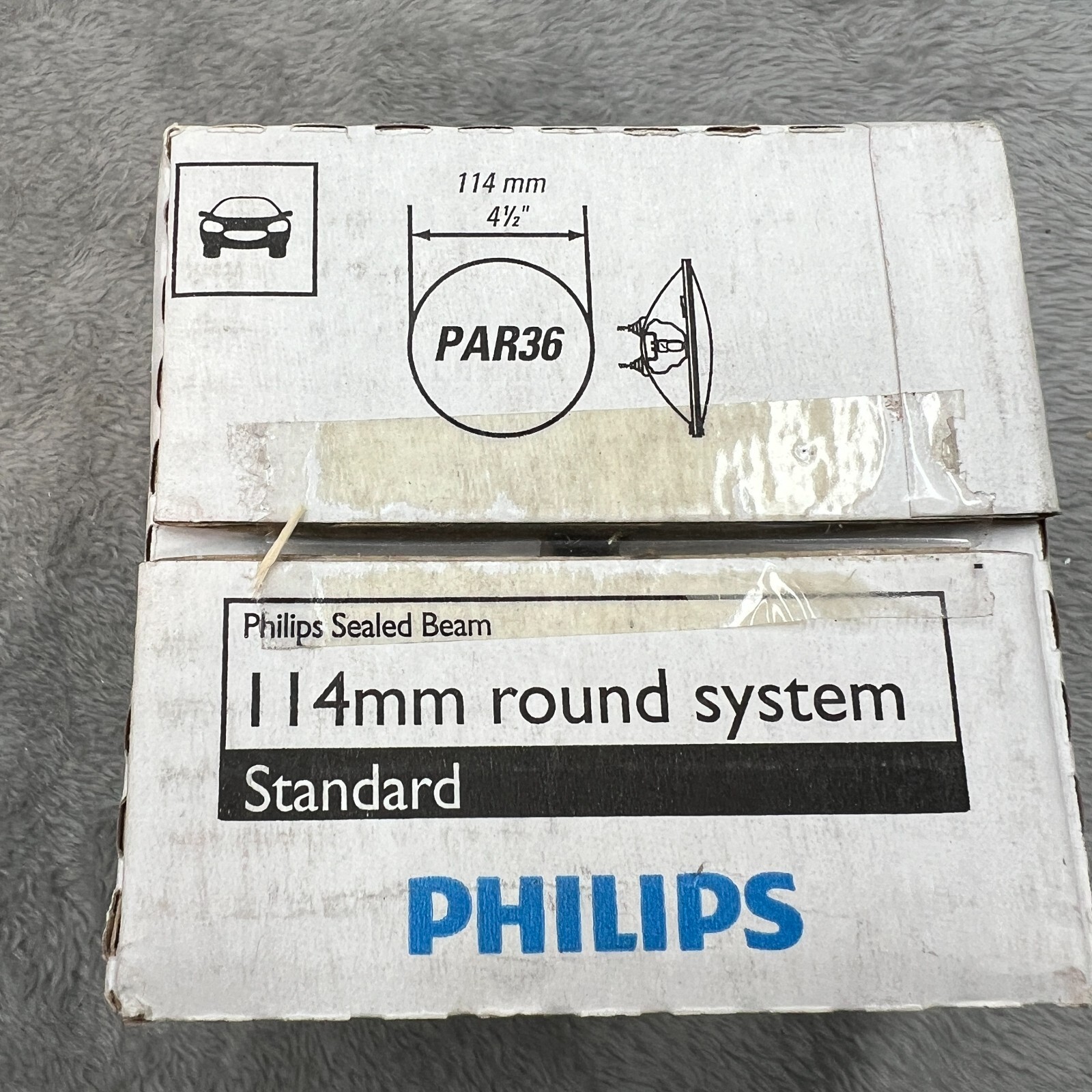 Philips 4340 48V 80W Red Sealed Beam Headlight Bulb – Genuine Standard