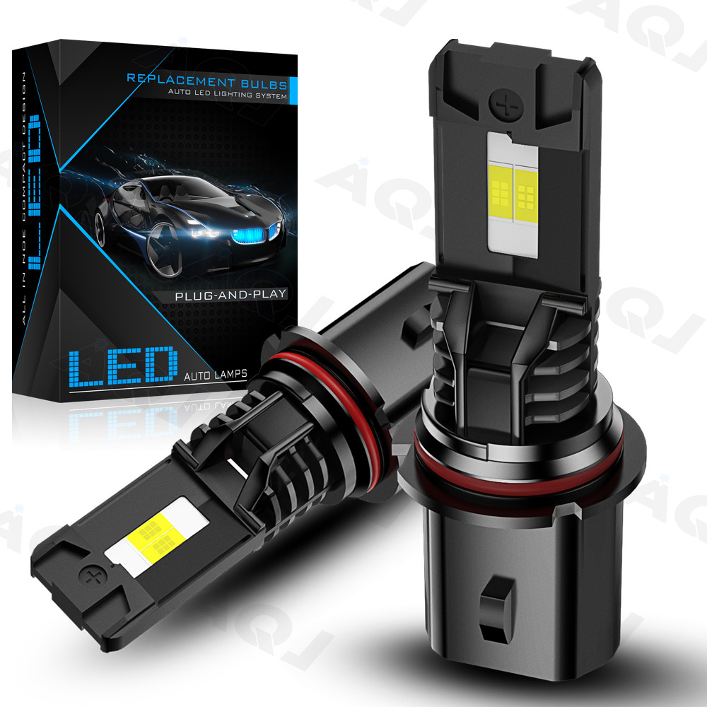 AQJ 9007/ HB5 LED Headlight High Low Beam Bulbs Kit 6000K White Bright CANBUS