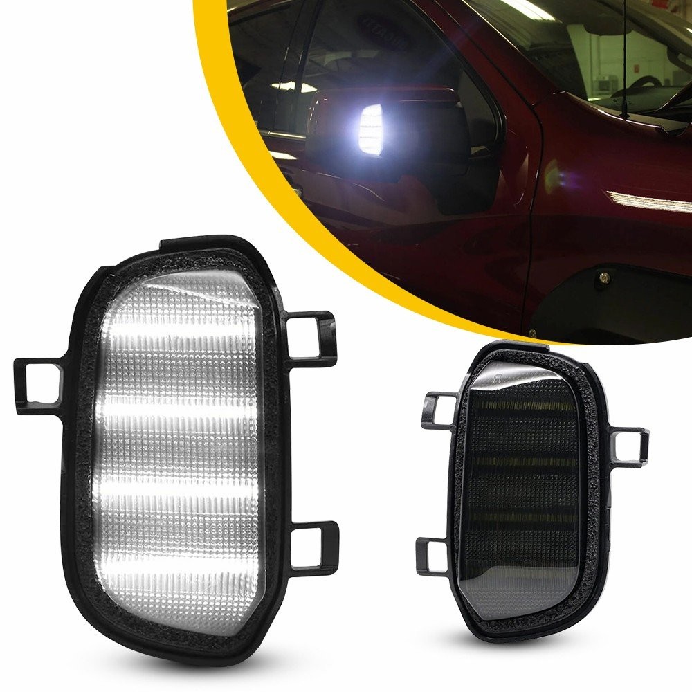 2x LED Side Mirror Task Light Spot Lamps Set For 19-22 Silverado Sierra 1500 EPG