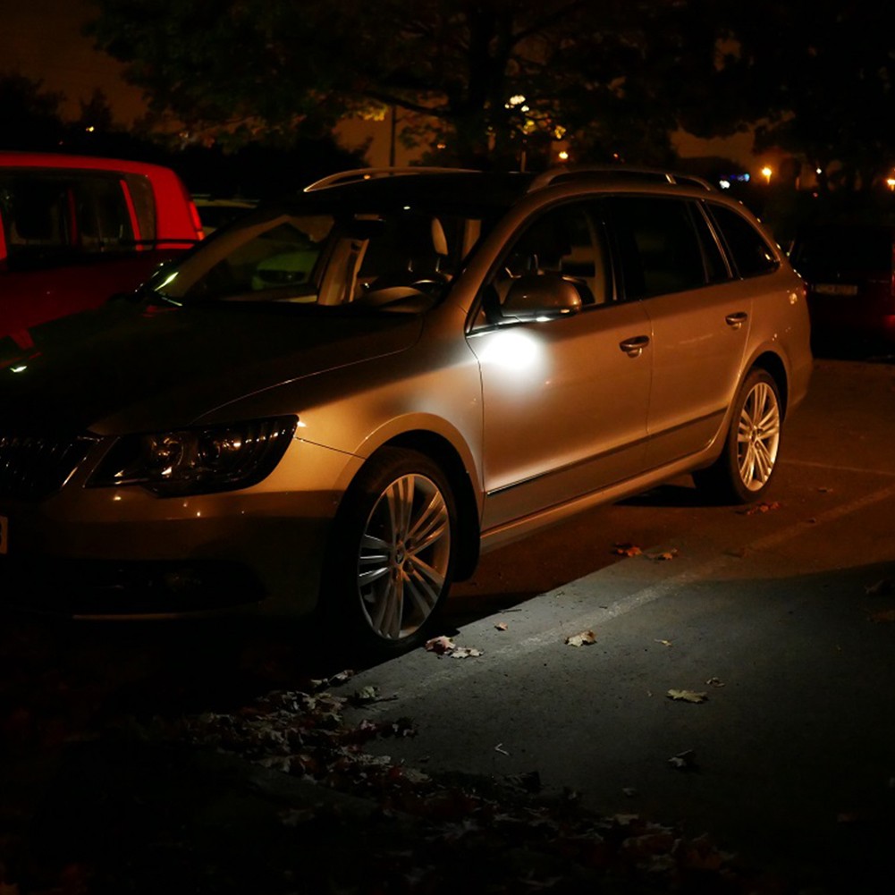 2x LED Side Mirror Puddle Lights For Skoda Octavia A5 A7 Superb MK2