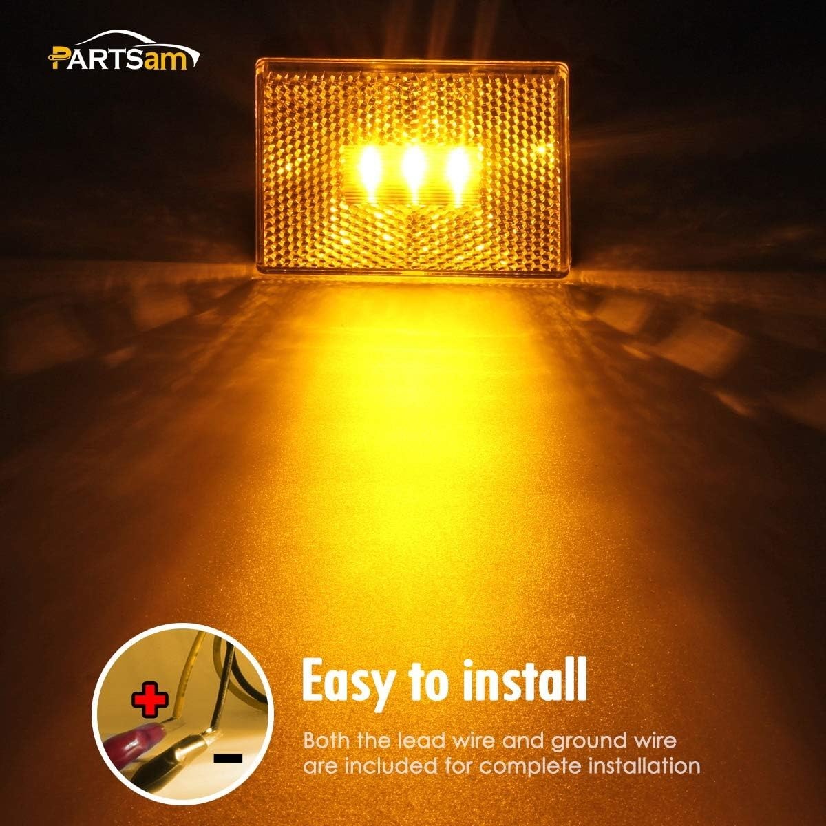 Durable LED Clearance & Side Marker Lights – Amber/Red for Trailers & Trucks