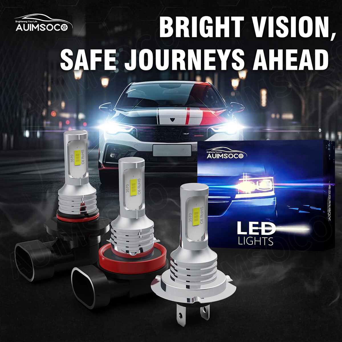 For Chevrolet Silverado 1500 HD 2001-2002 6x LED Headlight Fog Light Cool White