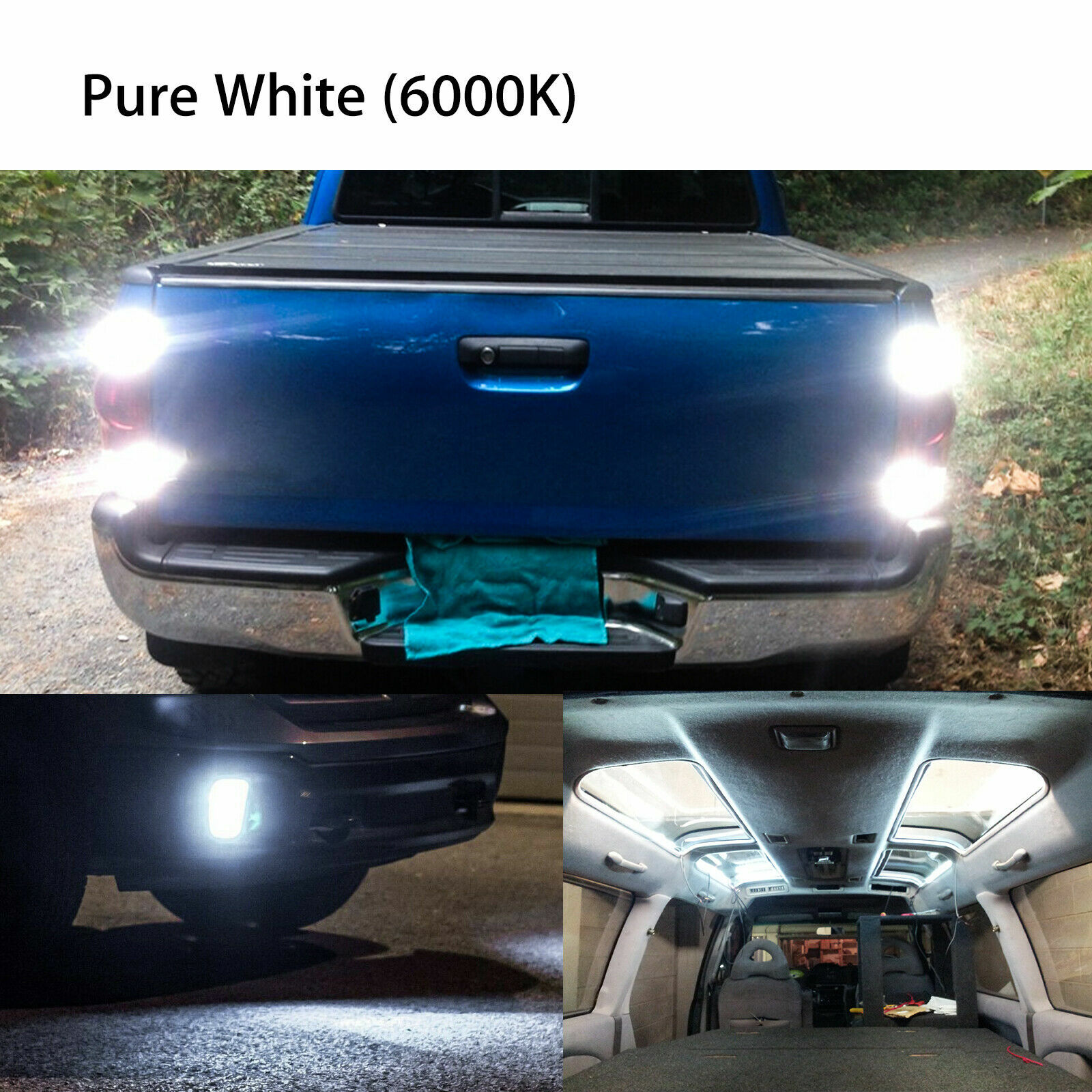10x Super Bright White 1156 RV Trailer 13-SMD LED 1141 Interior Light Bulbs Lamp