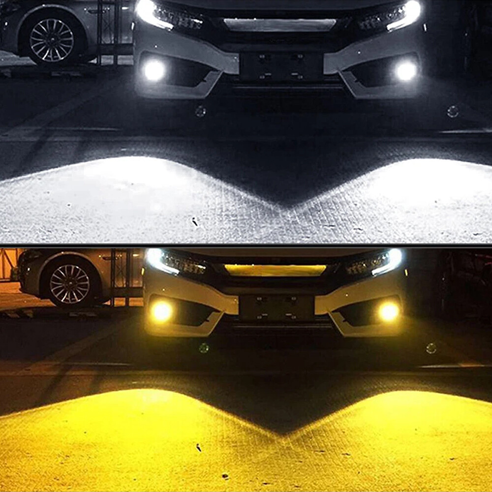 For Acura TSX 2009-2014 2-Color H11 LED Fog Light Bulbs 6000K White 3000K Yellow