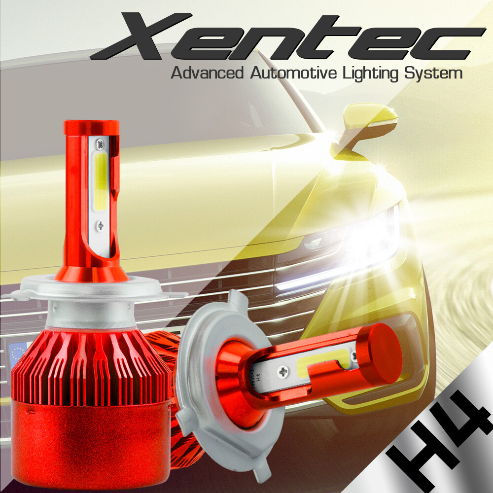 H4 9003 HB2 LED Headlight bulb Kit 488W 48800LM Lamp Bulbs Hi/Lo beam 6000k