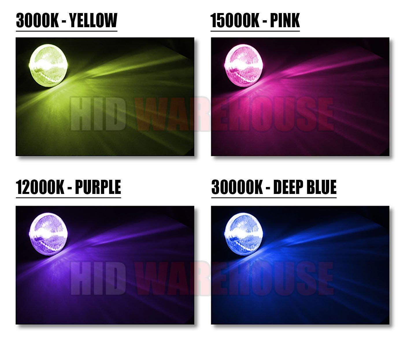 HID-Warehouse 9005 HID Xenon Replacement Bulbs – 4300K 5000K 6000K 8000K 10000K