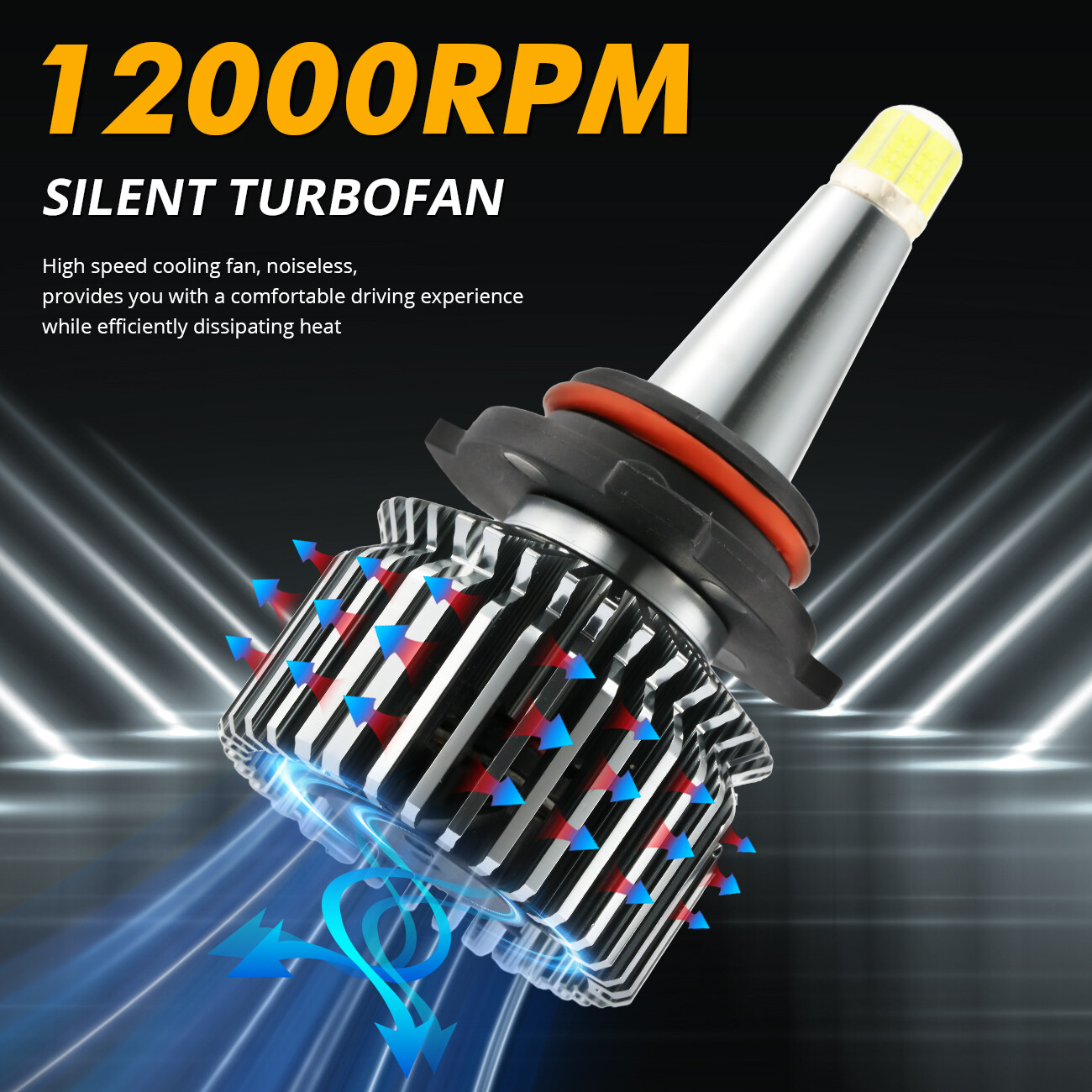 2/4/6/8-sides HB4 9006 LED Headlight Bulb Kit Low Beam White Super Bright 6500K