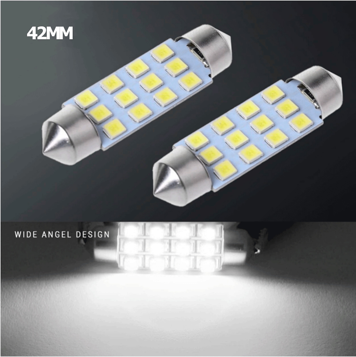 20x LED Interior Lights Bulbs Kit Car Trunk Dome License Plate Lamps 6000K