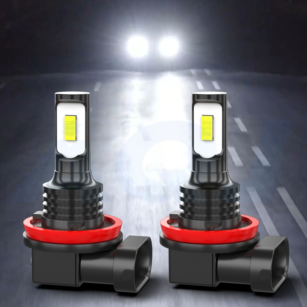 H11+H11 LED Headlight Kit Hi-Low Beam Bulbs Super Bright 720000LM 6000K White