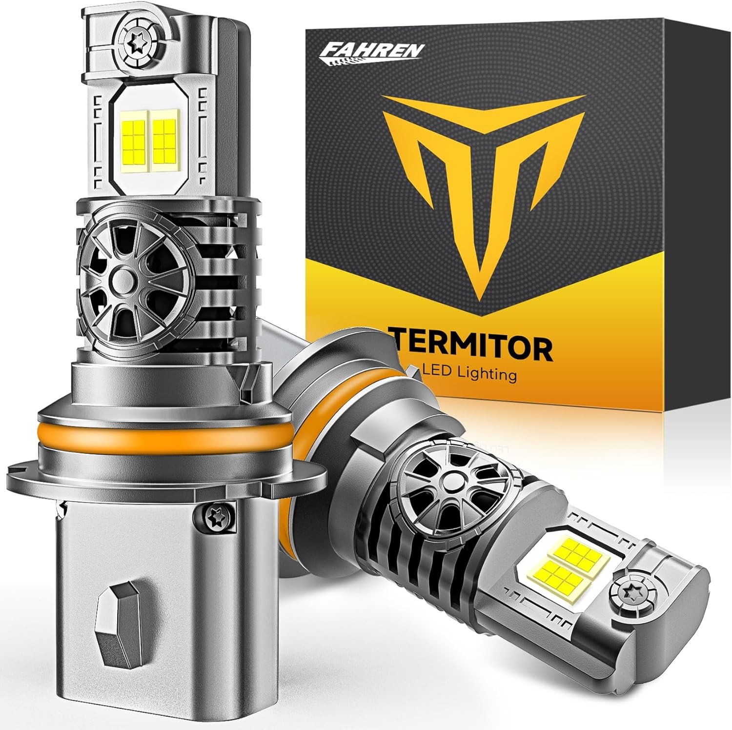 FAHREN 9007 HB5 LED Headlight Bulb 95000LM Hi/Low Beam 1000% Ultra Bright M3 EOA