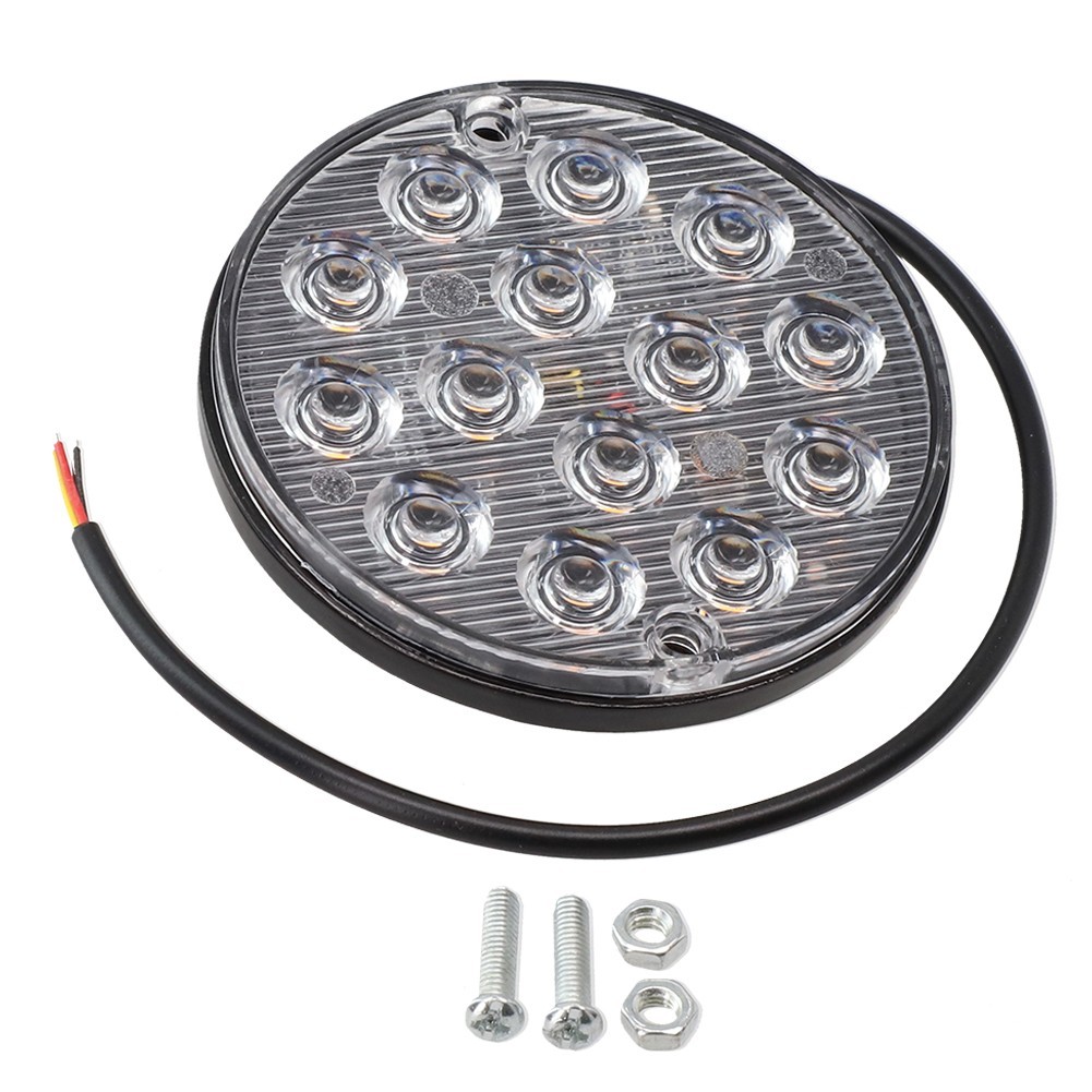 1 Piece Round LED Tail Light 16 LEDs 50000 Hours ABS Material High Quality