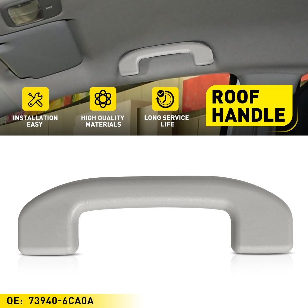 Gray Front Roof Pull Grab Handle For Nissan Sentra 2013-2019 73940-6CA0A 1-5SET