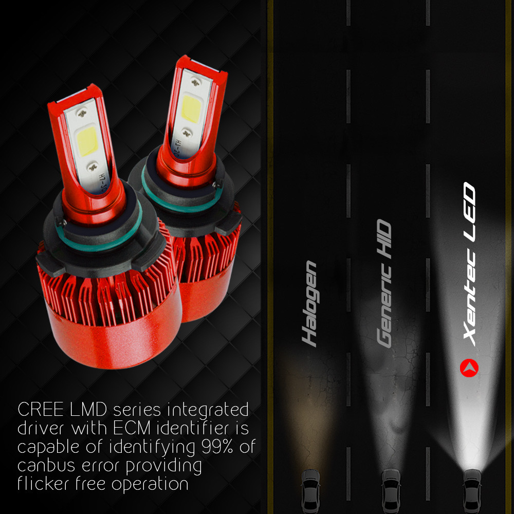 HB3 HB4 9005 9006 388W 38800LM Cree LED Headlight DRL 6000K Bulb Conversion Kit