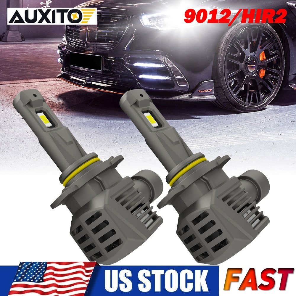 AUXITO 9012 LED Headlight Kit High Low Beam Bulbs Bright White Wireless CANbus Y