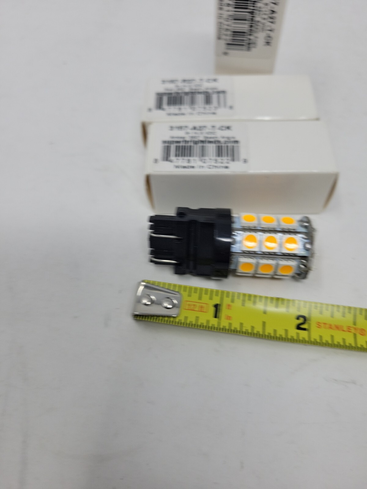 Set 3 Superbrightleds.com Amber 360 Degree Beam Angle Lights 2 Amber And One Red