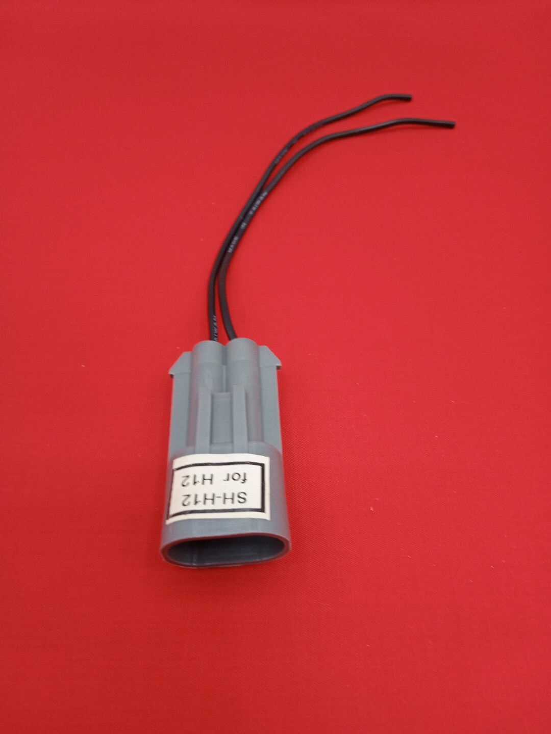 (1) H12 GRAY COLOR Fog Light Bulb Socket Female Connector wire Pigtail harness