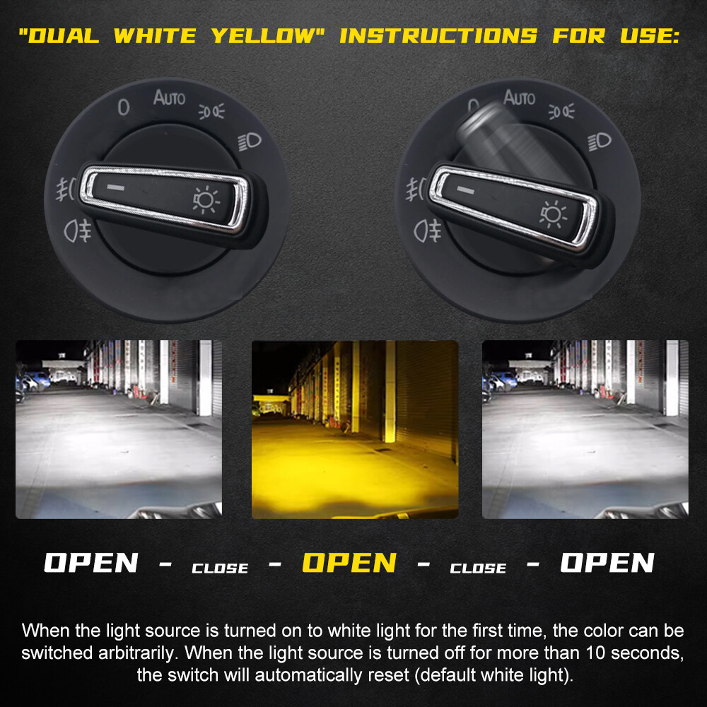 For Subaru WRX 2015-2025 Cross 18-25 LED Headlight High Low Switchback Fog Light