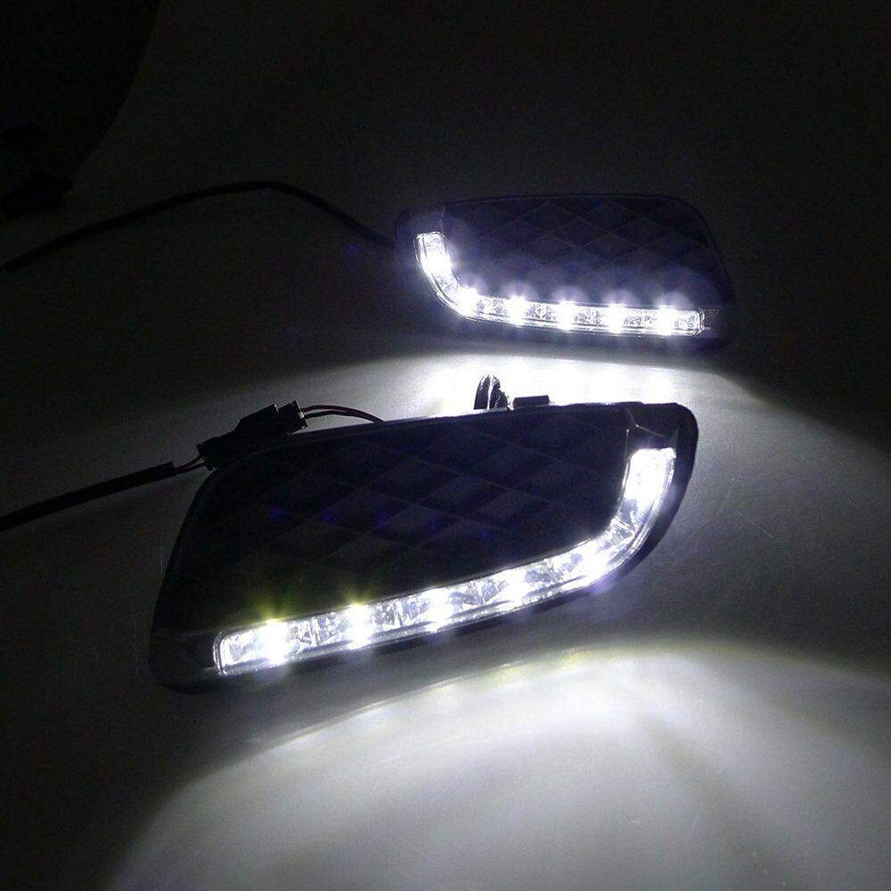 2x LED DRL Daytime Running Fog Light Lamp For Benz Smart Fortwo 2008-2011 USA
