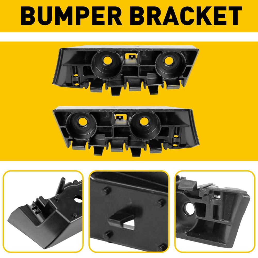 Pair Bumper Bracket For 2015-2017 Ford Mustang Front Left Right ABS FR3Z17C947B