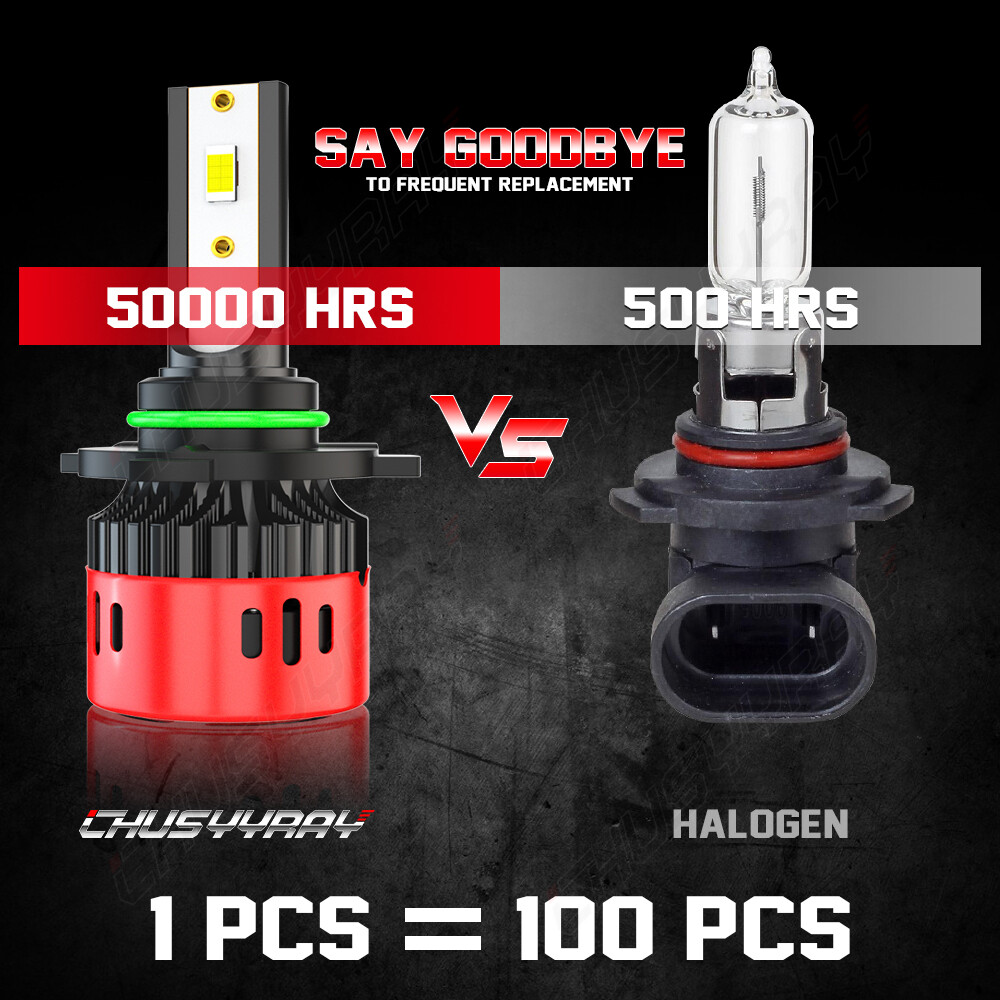 MINI 9005 9006 H11 Combo LED Headlight Bulbs Fog Kit 6000K White High Low Beam