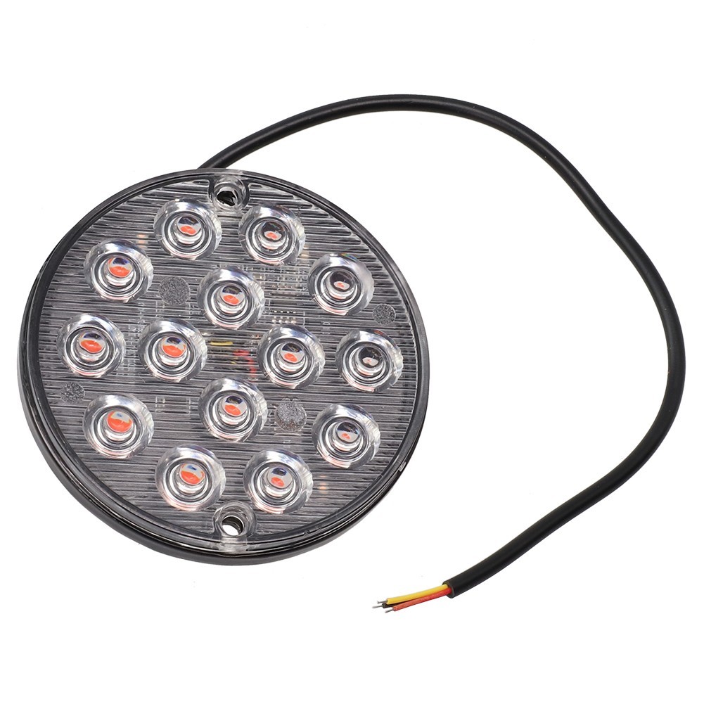 1 Piece Round LED Tail Light 16 LEDs 50000 Hours ABS Material High Quality