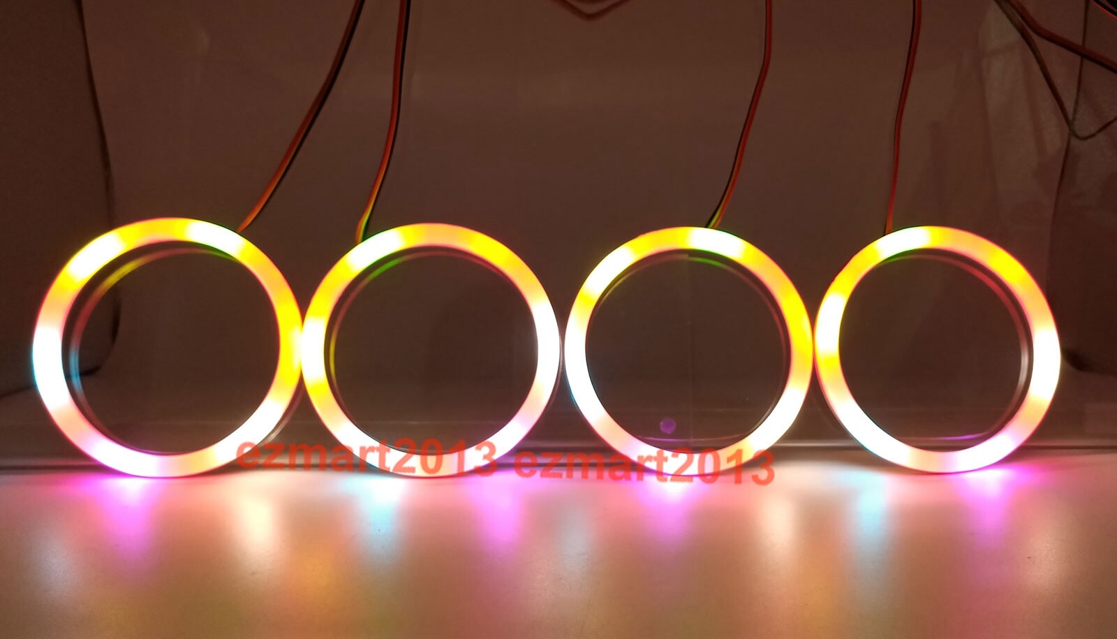 RGBW Dream color Flow series Chasing halo with Turn Signal Flash DRL Bluetooth