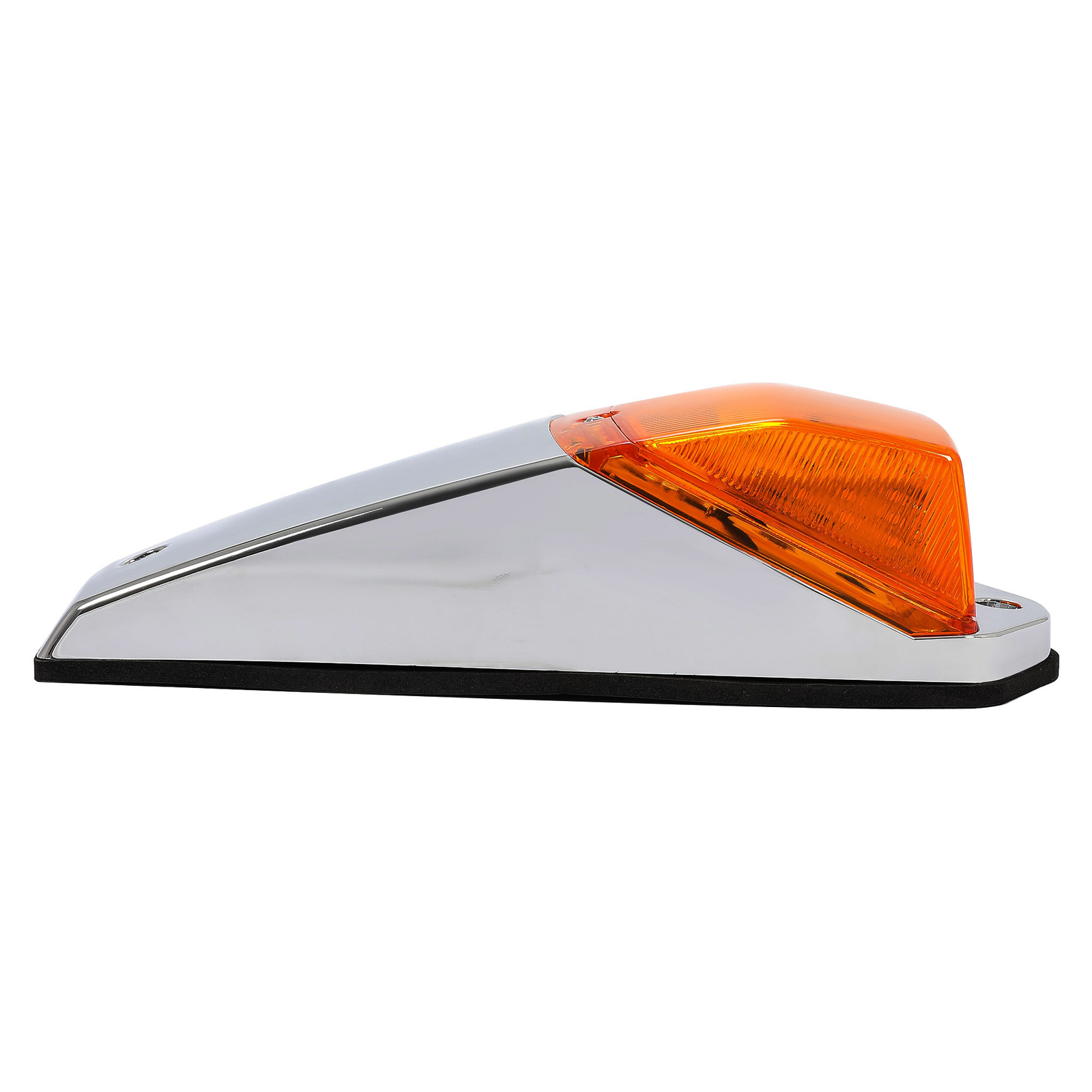 5 Cab Roof Marker Lights For Peterbilt Kenworth Freightliner 31 LED Amber Chrome