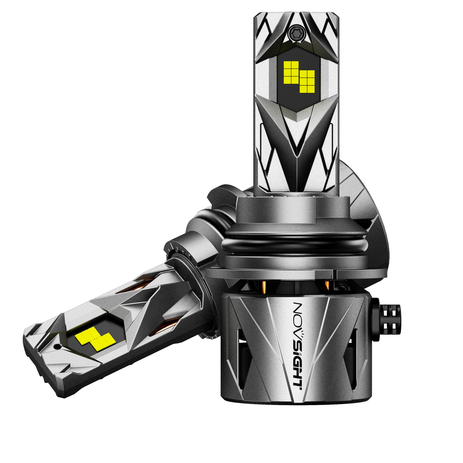 NOVSIGHT 2x 9004 HB1 LED Headlight Bulbs Kit High Low Beam 60000LM 240W Bright