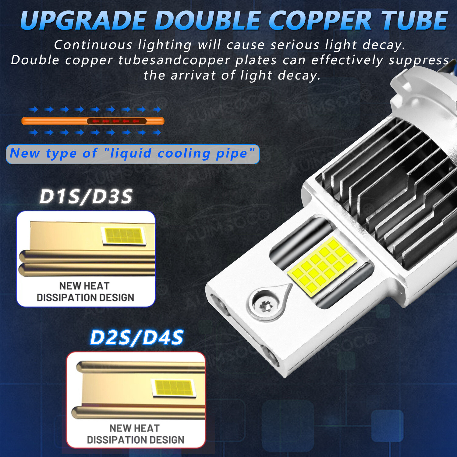 For 2006-2008 Toyota Solara 2X 6000K LED Headlights Bulb Lo Beam Kit 50000 hours