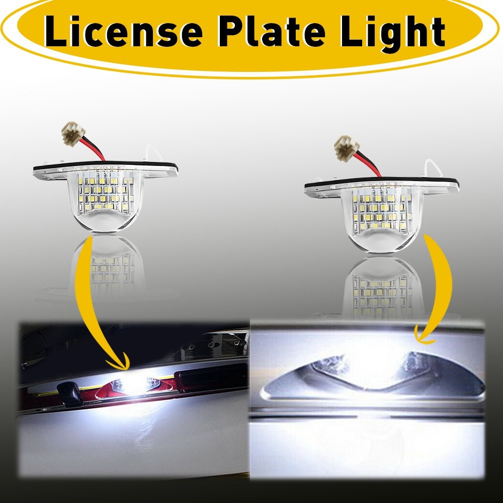 2 PCS License Plate LED Assembly Light For Honda Coupe Civic 2012 2013 2014 2015