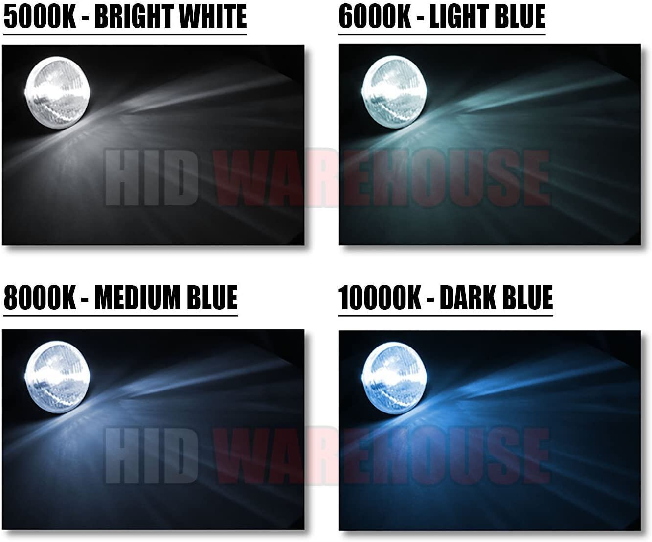 HID-Warehouse AC HID Xenon Bulbs – All Sizes & Colors (1 Pair) (Metal Bracket)
