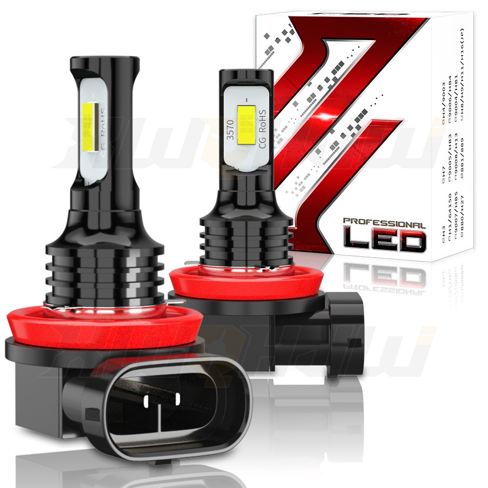 6000K Super Bright Combo LED Headlights H7 H7 H11 High+Low Beam+Fog Light Bulbs
