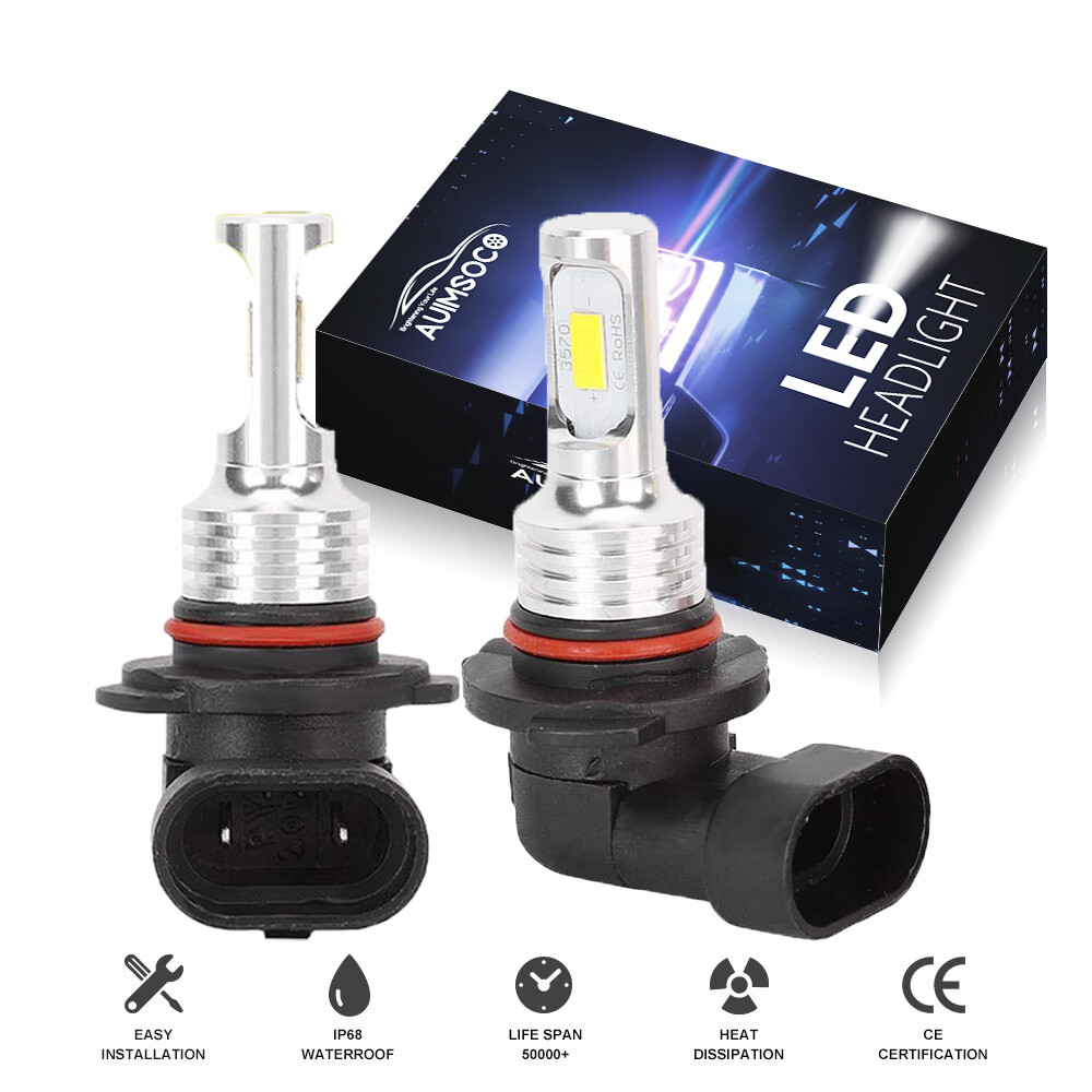 9005 LED Headlight Bulbs Conversion Kit HB3 High Beam 6000K White Super Bright
