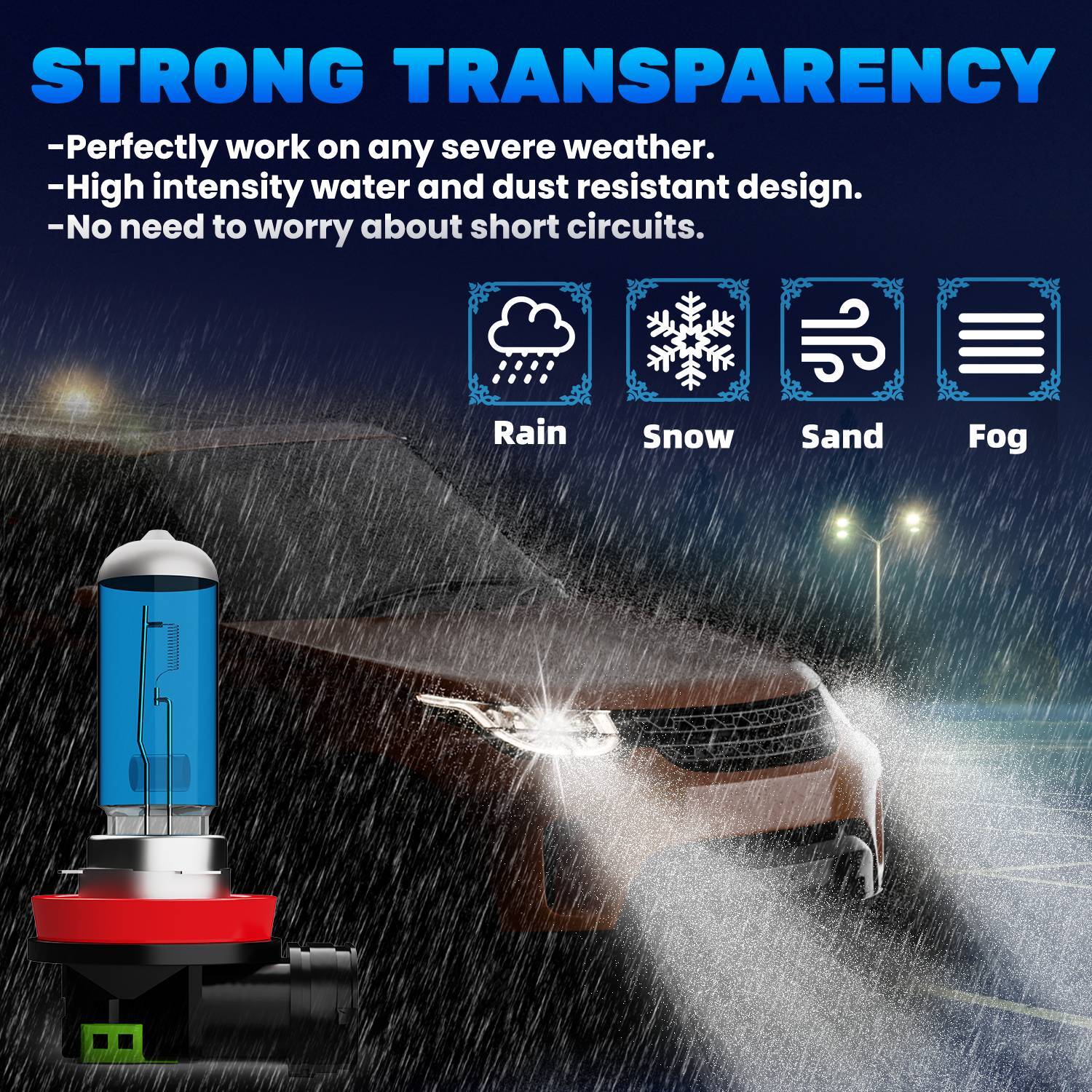 6PCS 9005+H11+9145 High Low Fog Beam Halogen Headlight Bulbs Combo Warm White