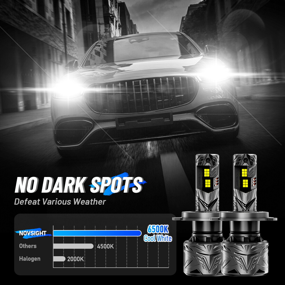 2X H4 HB2 9003 LED Headlight Bulbs Hi/Low 6500K 50000LM 240W Super Power