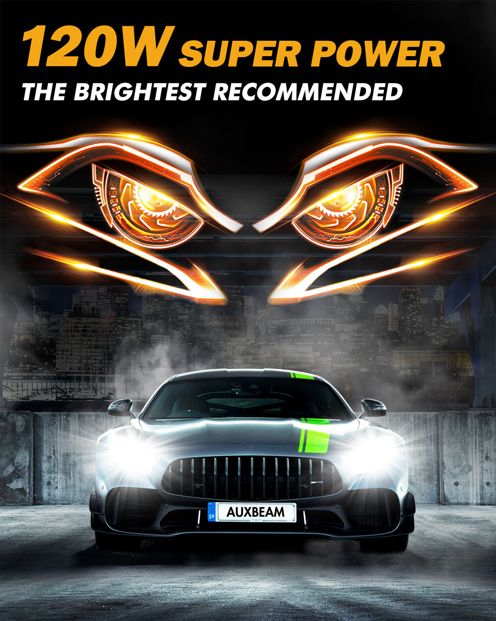 AUXBEAM 9004 LED Headlight for Dodge RAM 1500 2500 3500 1994-2001 High Low Beam