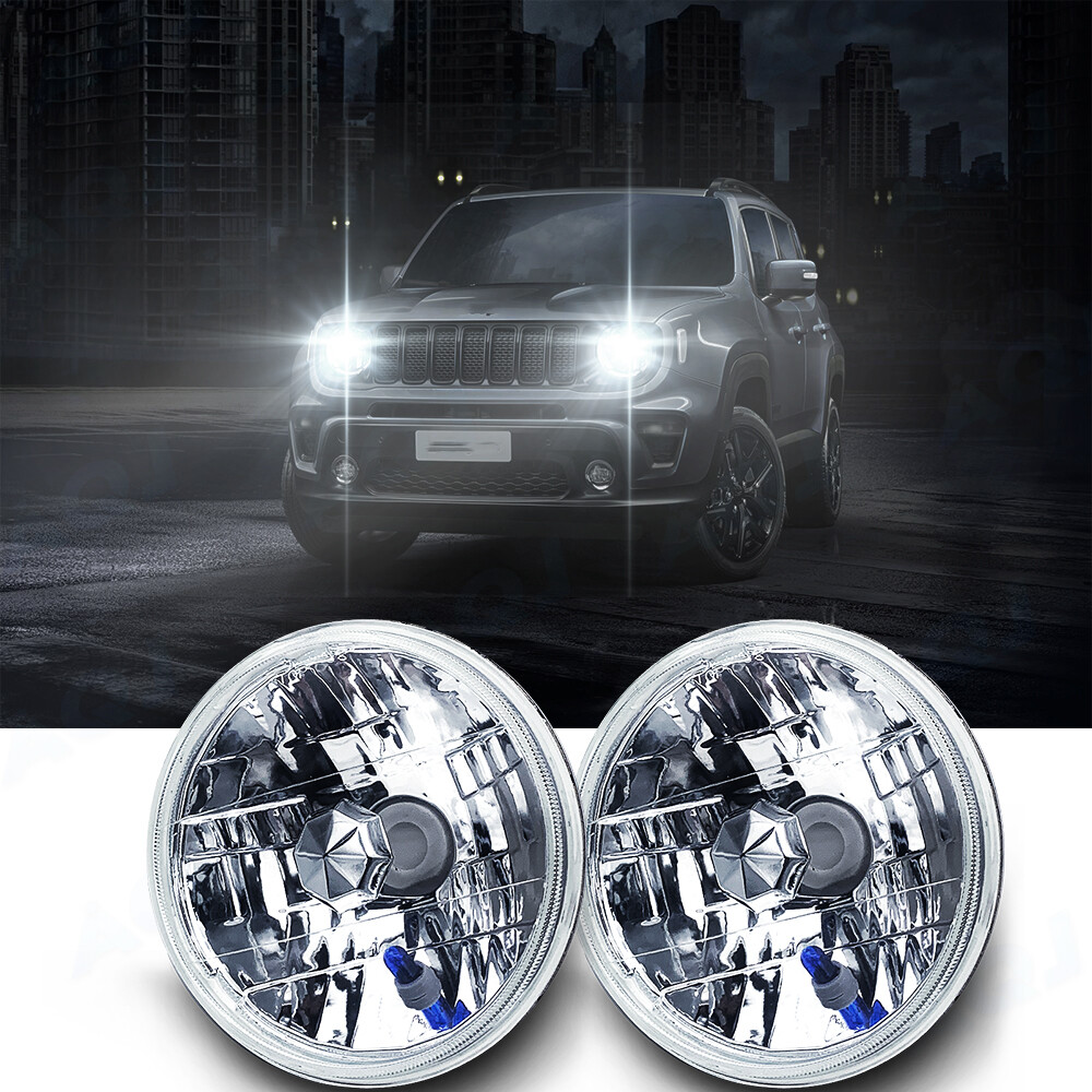 2Pair 5.75″ 5-3/4″ Round LED Hi-Lo Beam Headlights For Cadillac Calais 1965-1974