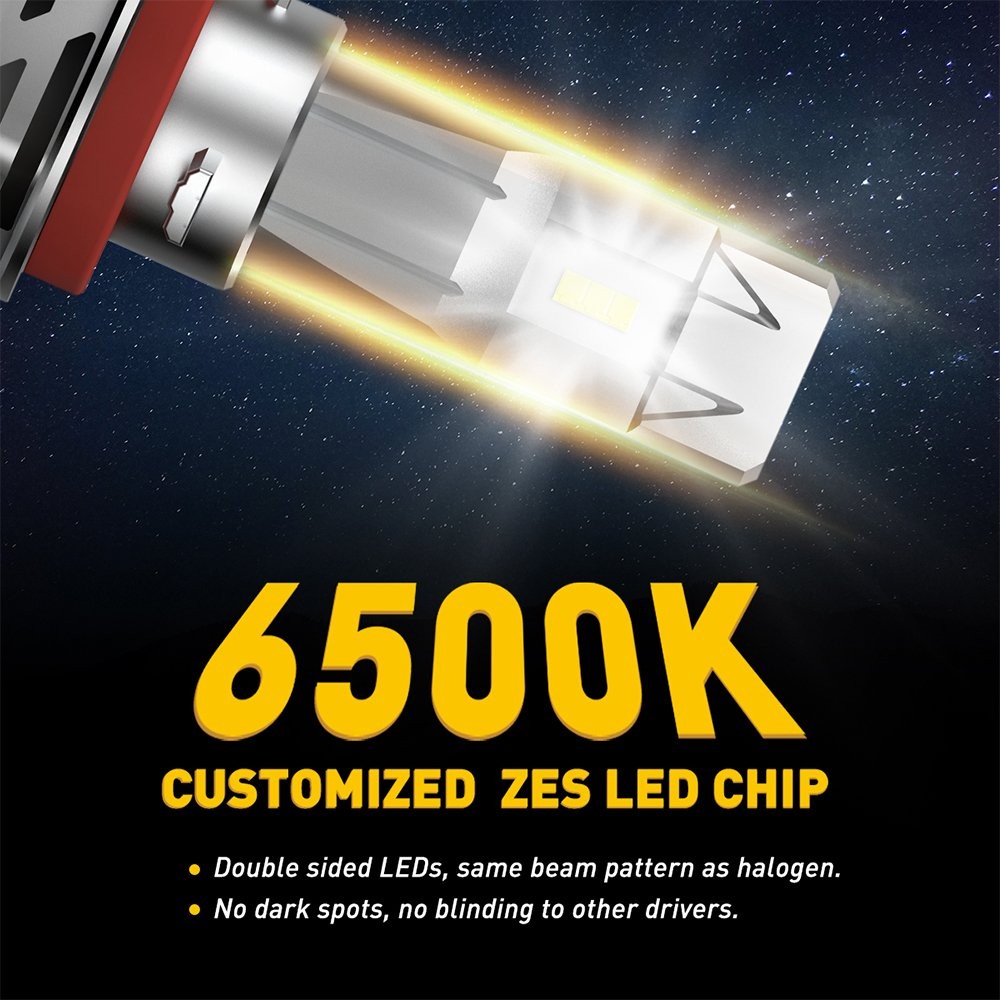 AUXITO 9005 H11 LED Headlight Bulb Conversion Kits High Low Beam Bright White