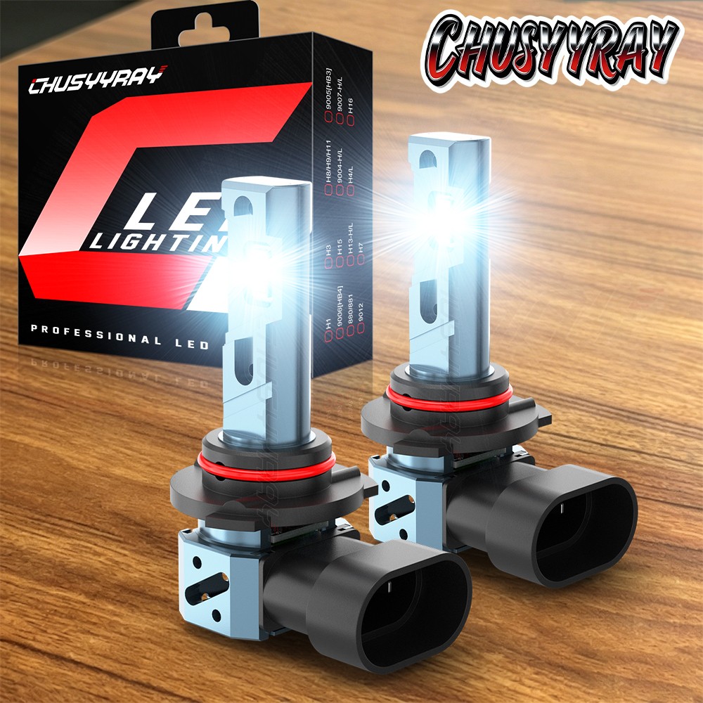 9006 LED Headlight Bulbs Conversion Kit Low Beam 6000K 5000LM White 2Pcs