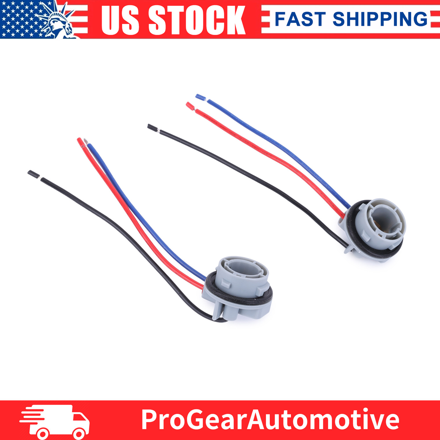 2x for 1157 1154 1016 1034 1053 1076 1130 LED Tail Light Bulb Socket Harnesses