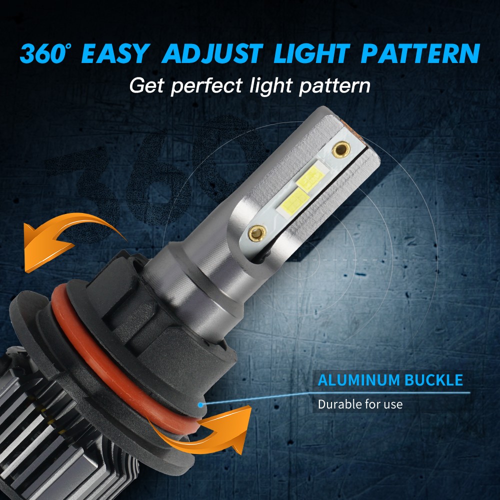 9004 LED Headlight Bulbs Kit 6000K For Dodge fit Caravan 1993-1995 Bright White