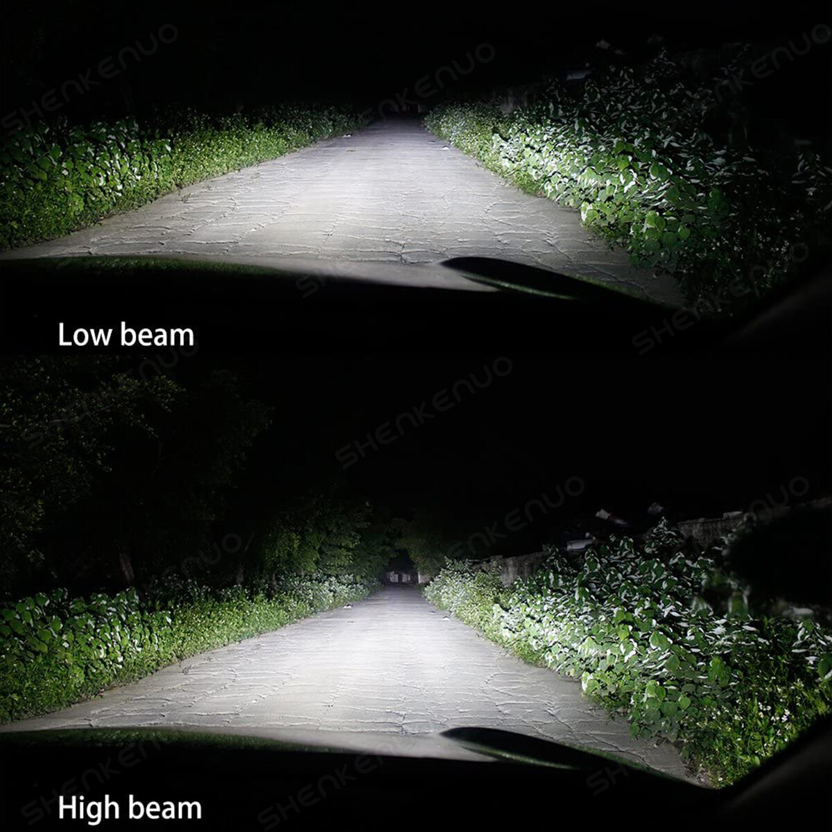 1 Pair 9007 HB5 LED Headlight Bulbs Kit High Low Beam 6000K Super White