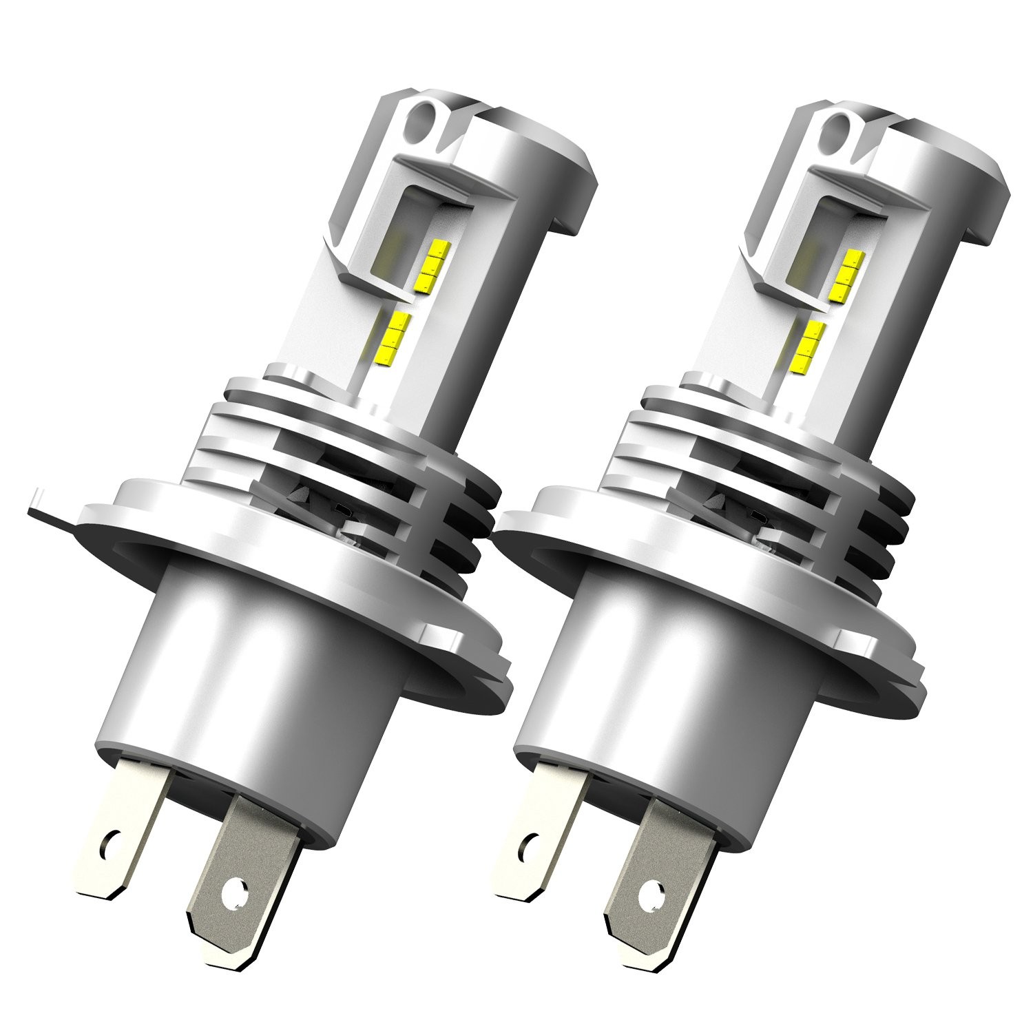 2-sides 9003 H4 HB2 LED Headlight Bulbs Kit High Low Beam 6500K 2400000LM Bright
