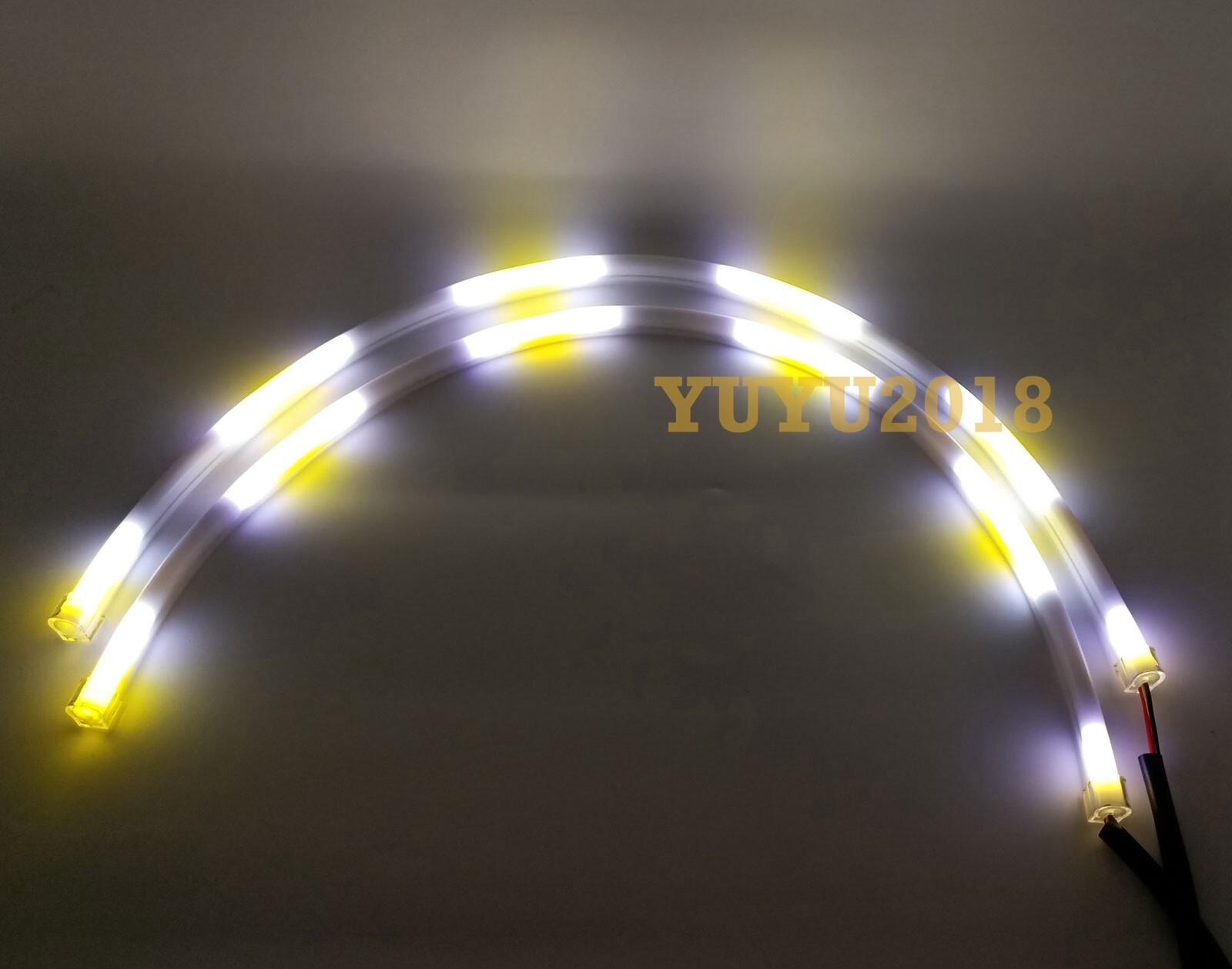 2*60cm LED strip Flow series Chasing RGB for headlight DRL Dream color signal