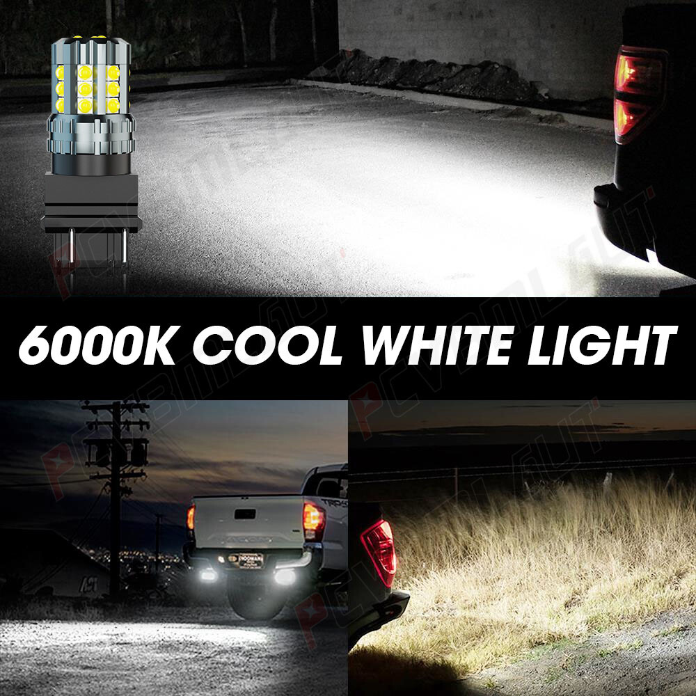 1000LM White 3156 3157 LED Reverse Backup Light Bulb For 2015-2021 Ford Mustang