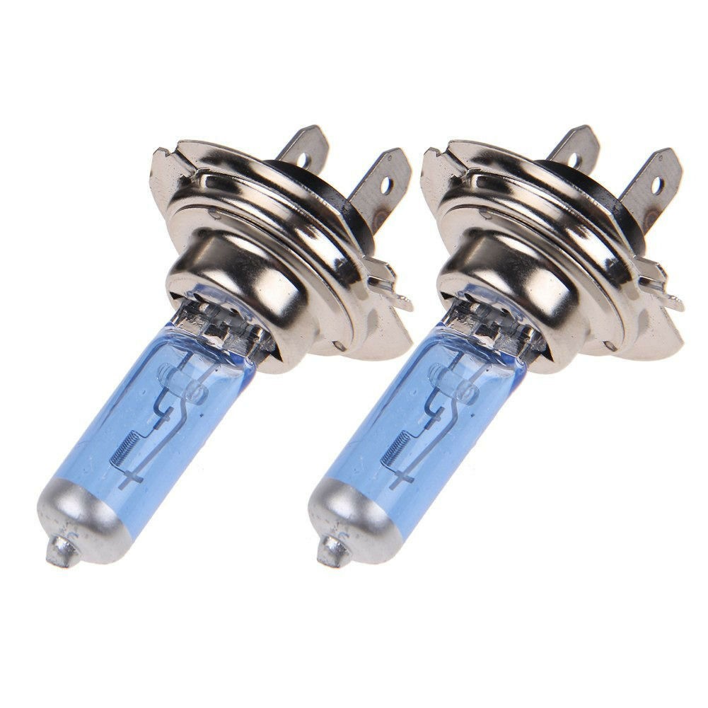 2x H4/9003/HB2 Halogen 60/55W 12V Low/High Beam Car Headlight Bulb White Glass