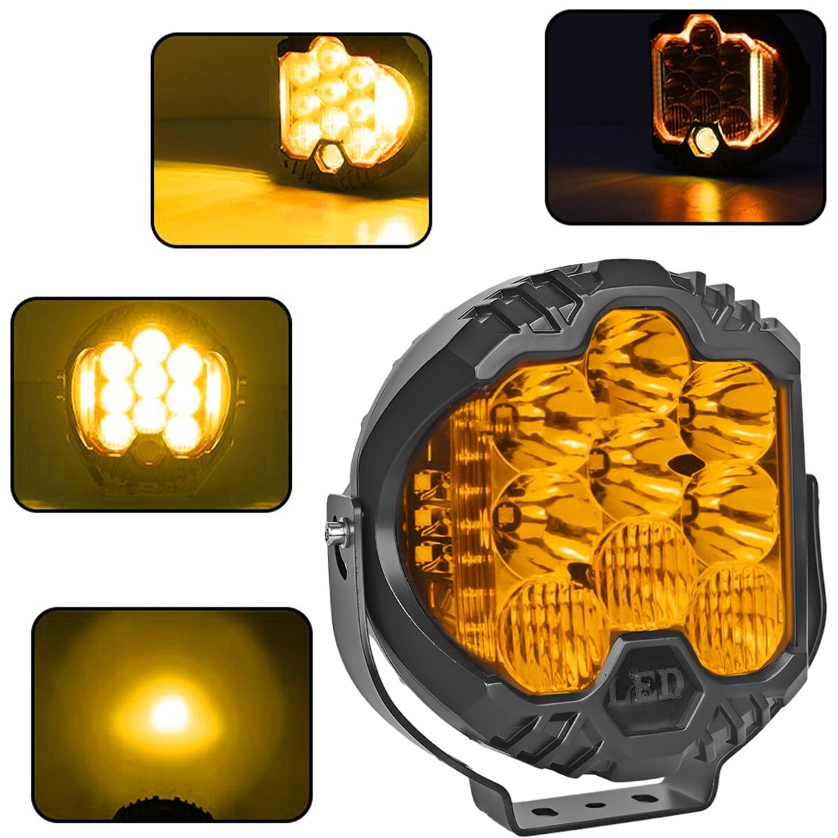 5″ 7″inch Round LED Work Light Spot & Flood Driving Fog Headlight Truck Off Road