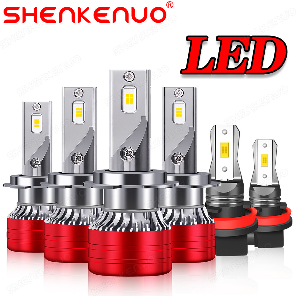 H7 H7 H11 Combo Mini LED Headlight High Low Beam fog Light 6000K Lamp Bulbs Kit