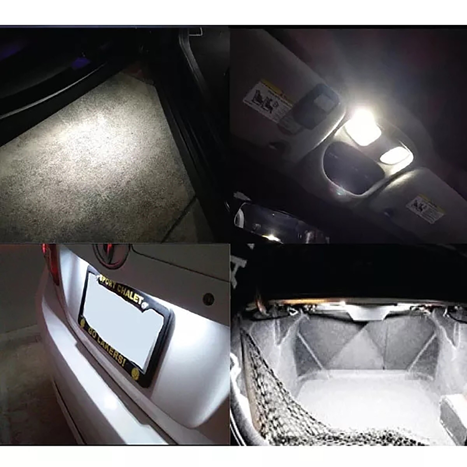 10x 8 SMD White LED Bulb Reading Light license Plate Light Door Edge Light New