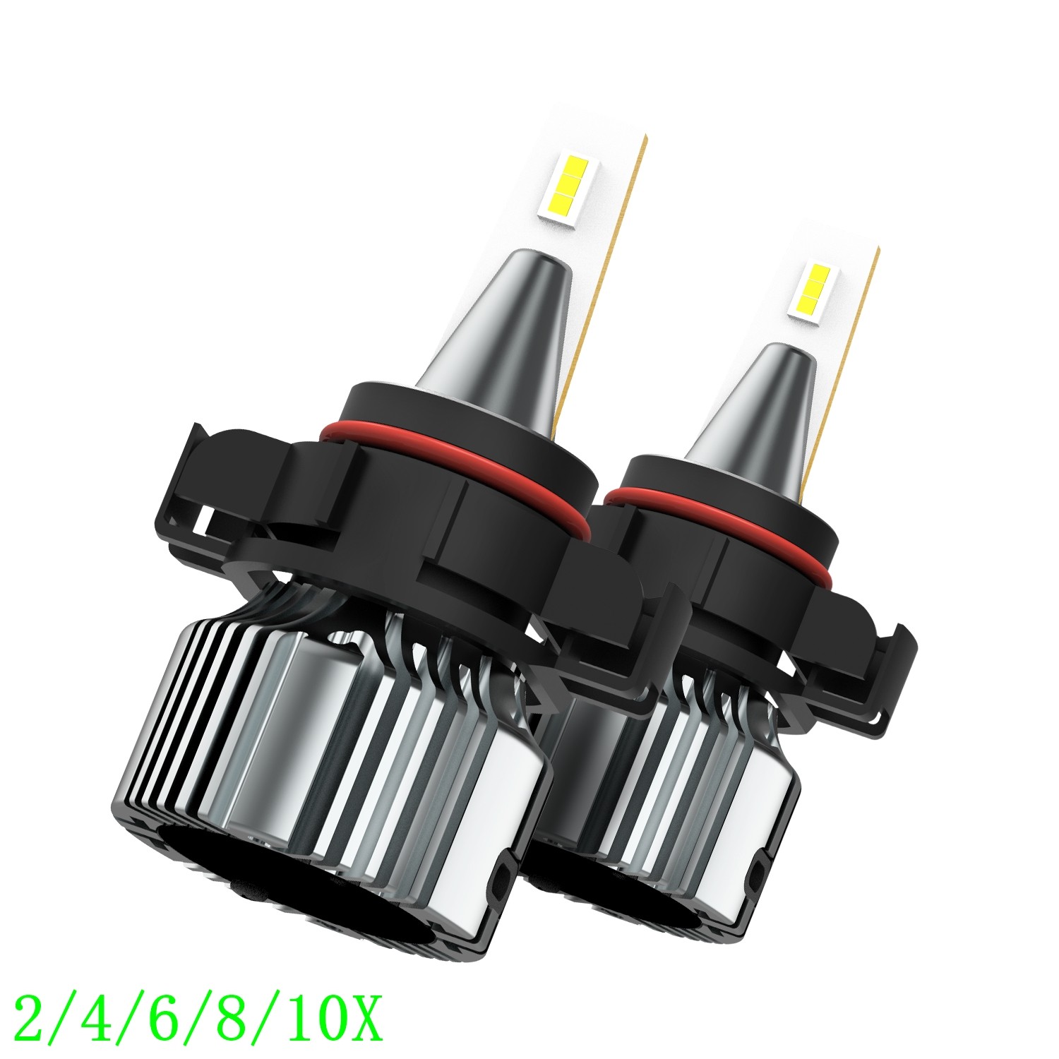 AUXITO 2504 LED Fog Light Bulb Conversion White 28W 3000LM Super Bright 2/10x